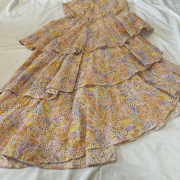 NEW Willa Story Large Mia Dress ~ Sundress Eyelet Halter Colorful Ruffled - Picture 4 of 10